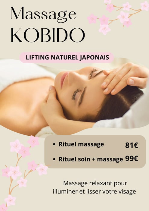 Offre massage Kobido lifting naturel japonais